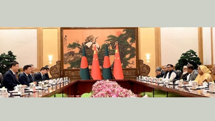 শি জিনপিং ও শেখ হাসিনার বৈঠক