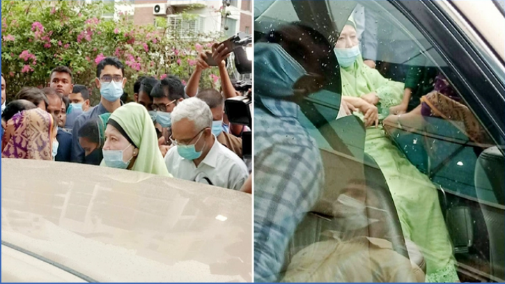  ১৩ দিন পর বাসায় ফিরলেন খালেদা জিয়া