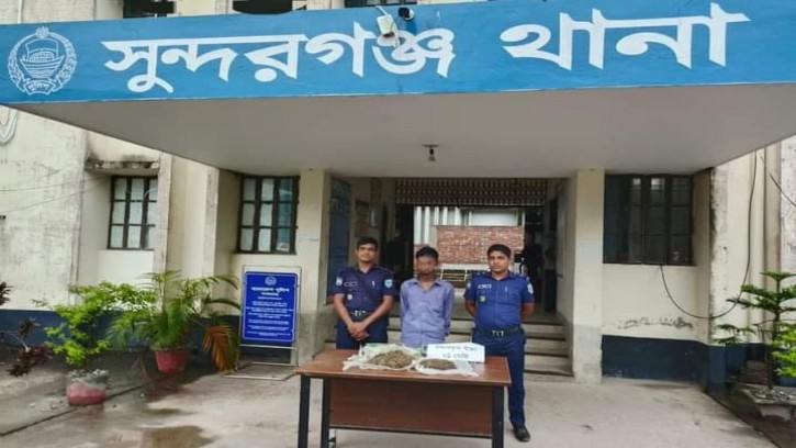 সুন্দরগঞ্জে মাদক কারবারি গ্রেফতার