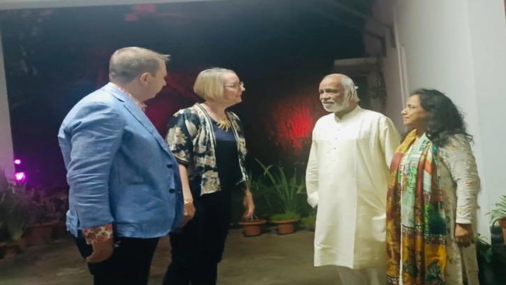মঈন খানের বাসায় ব্রিটিশ হাইকমিশনার সারাহ কুকের নৈশভোজ