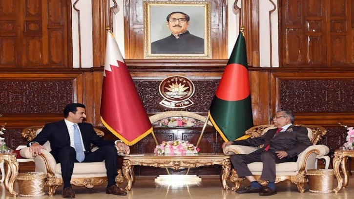 বাংলাদেশের বিশেষ অর্থনৈতিক অঞ্চলে কাতারের বিনিয়োগ আহ্বান রাষ্ট্রপতির