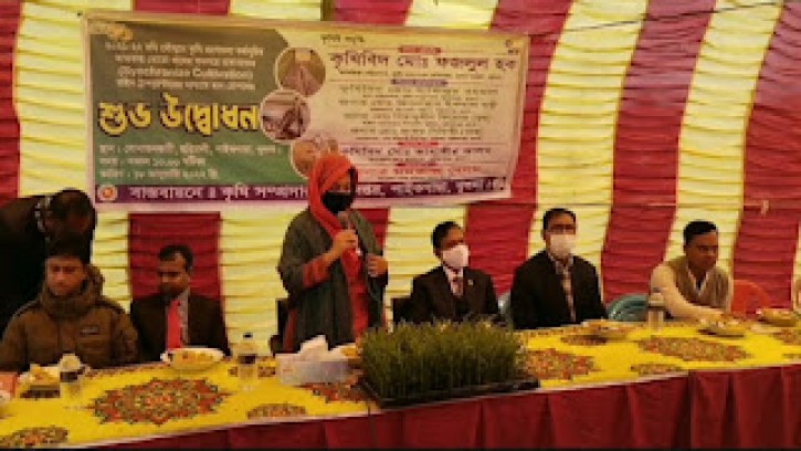 পাইকগাছায় সমলয় চাষে ধান রোপনের উদ্বোধন