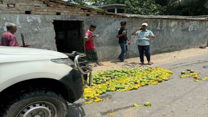 সাতক্ষীরায় রাসায়নিকে পাকানো চারশ’ কেজি আম জব্দ