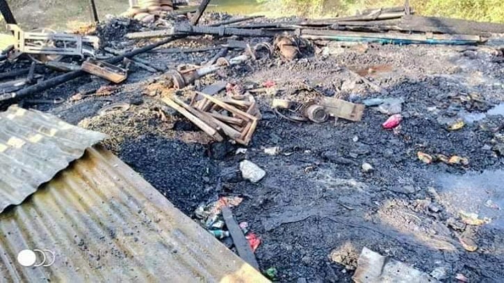 লালমোহন কাশ্মীর বাজারে ভয়াবহ অগ্নিকান্ড: ব্যবসায়ীর মৃত্যু