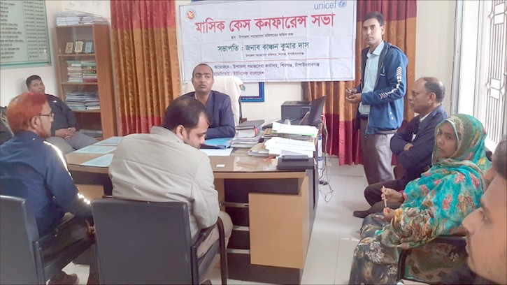 শিবগঞ্জে মাসিক কেস কনফারেন্স সভা 