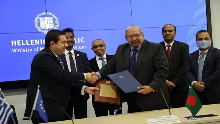 বাংলাদেশ ও গ্রিসের মধ্যে আগ্রহপত্র স্বাক্ষর 