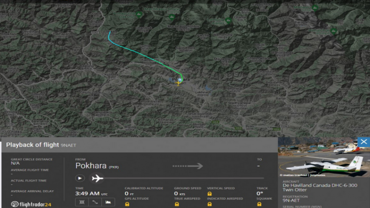 নেপালে তিন ক্রু ও ১৯ যাত্রীসহ বিমান নিখোঁজ