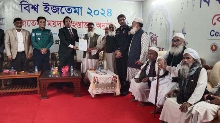 বিশ্ব ইজতেমা ময়দান দ্বিতীয় পর্বের আয়োজক কমিটির কাছে হস্তান্তর