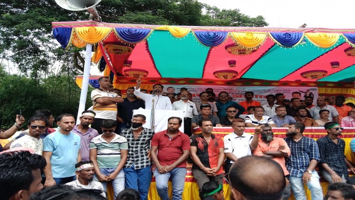 দ্রব্যমূল্যের উর্দ্ধগতির প্রতিবাদে পাইকগাছা বিএনপির  বিক্ষোভ