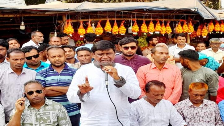 গোবিন্দগঞ্জে অবরোধের প্রতিবাদে আ:লীগের অবস্থান ও বিক্ষোভ মিছিল