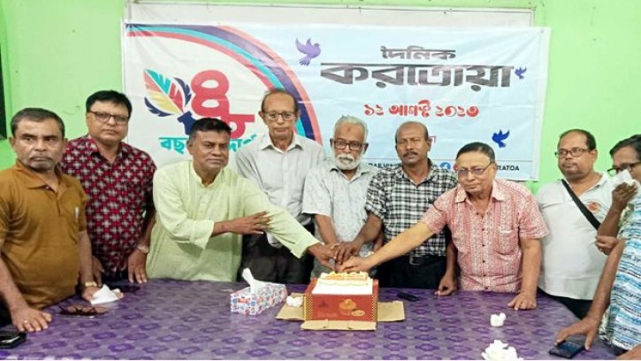 গাইবান্ধায় দৈনিক করতোয়ার ৪৮তম প্রতিষ্ঠা বার্ষিকী পালন
