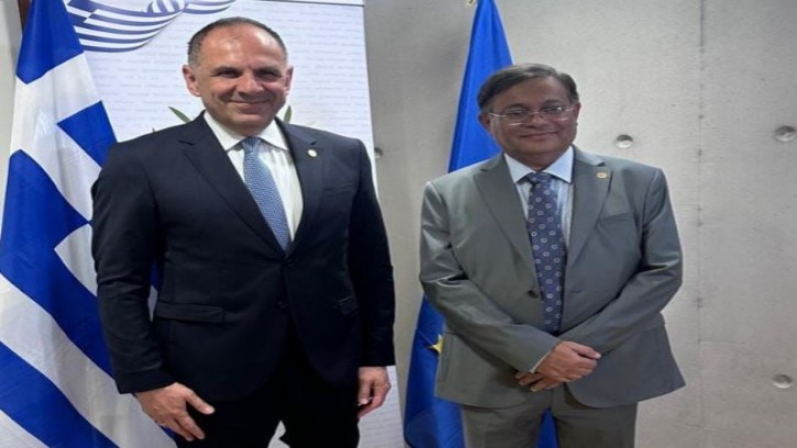 হাছান মাহমুদের সঙ্গে গ্রিসের পররাষ্ট্রমন্ত্রীর বৈঠক 