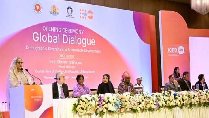 জনসংখ্যা বিষয়ক বৈশ্বিক সম্মেলনের উদ্বোধন করলেন প্রধানমন্ত্রী