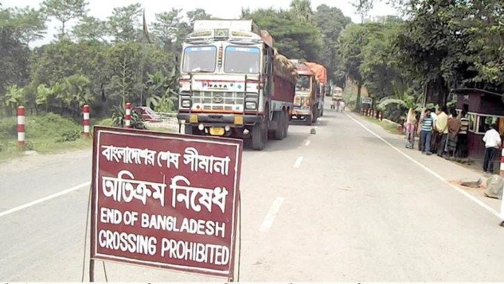 সোনামসজিদ স্থলবন্দরে আমদানি-রপ্তানি শুরু 