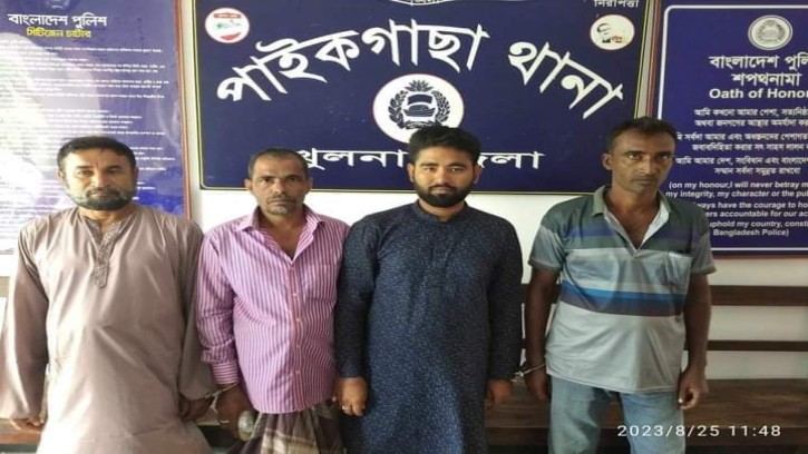 পাইকগাছায় বিভিন্ন মামলায় গ্রেফতারী পরোয়ানার ৪ আসামি গ্রেফতার
