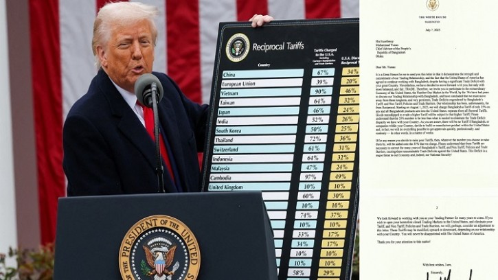 বাংলাদেশি পণ্যে ২ শতাংশ শুল্ক কমালেন ট্রাম্প, কার্যকর ১ আগস্ট