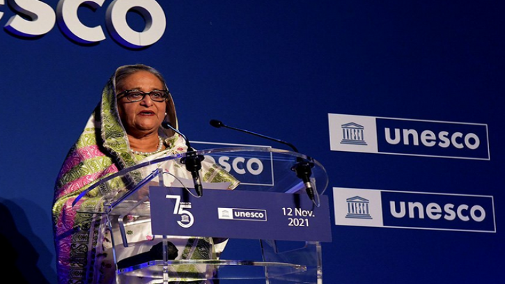 বৈশ্বিক মানবতার অভিন্ন স্বার্থে দৃঢ় অংশীদারিত্ব গড়ার আহবান প্রধানমন্ত্রীর