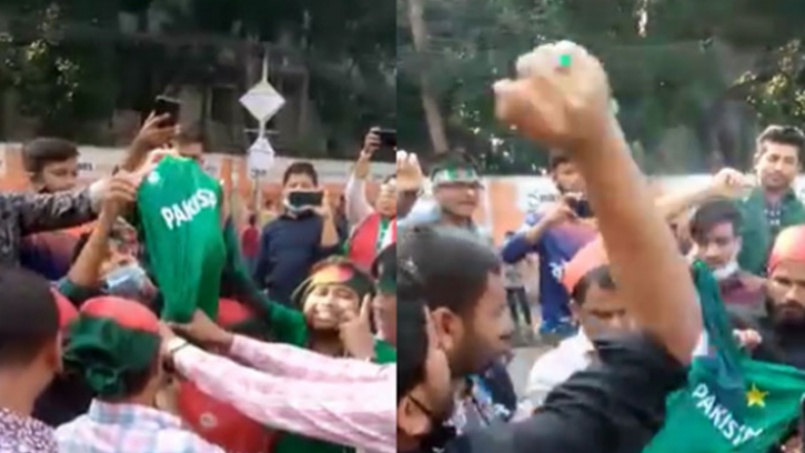 মিরপুরে তোপের মুখে পাকিস্তান সমর্থকরা