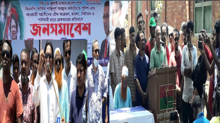 রাজবাড়ী জেলা বিএনপির আয়োজনে জনসমাবেশ