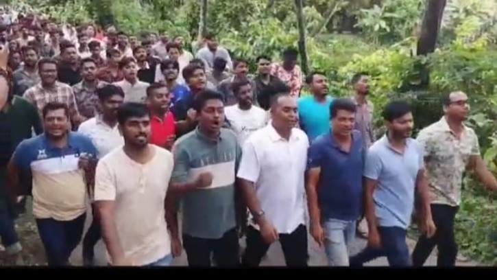 মানিকগঞ্জে বিএনপি'র ঝটিকা মিছিল