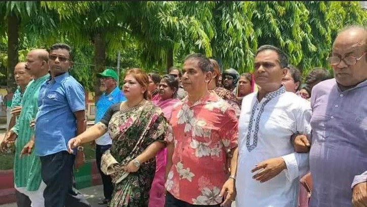 রাজবাড়ীতে জেলা আওয়ামী লীগের শান্তি সমাবেশ