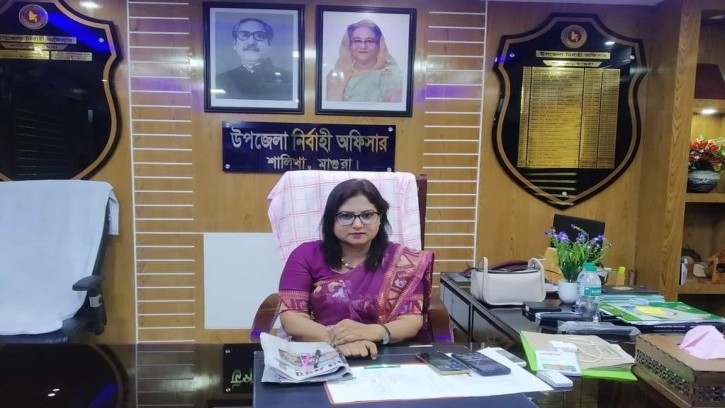 শালিখা উপজেলা নির্বাহী কর্মকর্তা ইয়াসমিন মনিরার যোগদান