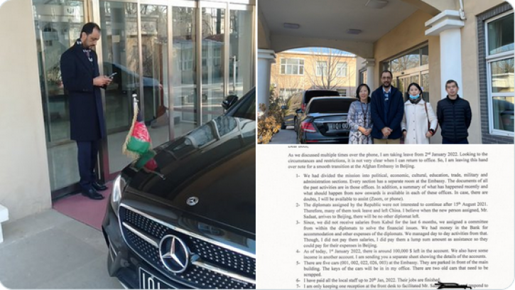  ছয় মাস বেতন না পেয়ে চীনে নিযুক্ত আফগান রাষ্ট্রদূতের পদত্যাগ
