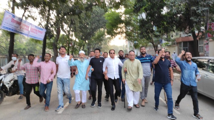 তৃতীয় দফা অবরোধে রিজভীর নেতৃত্বে  পিকেটিং