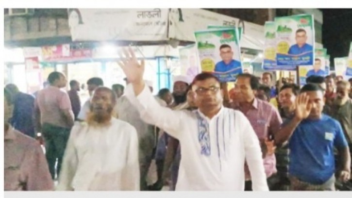 রাজবাড়ী‌তে জা‌কের কর্মী গ্রু‌পের মান্নান মুসল্লীর নির্বাচনী প্রচারনা