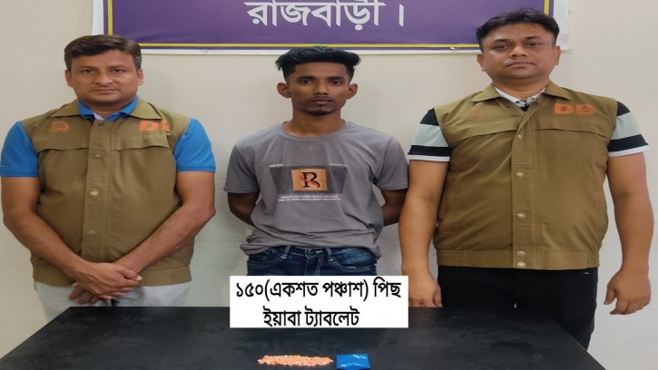 রাজবাড়ী সজ্জনকান্দার ইয়াবা ব্যাবসায়ী অনিক গ্রেপ্তার